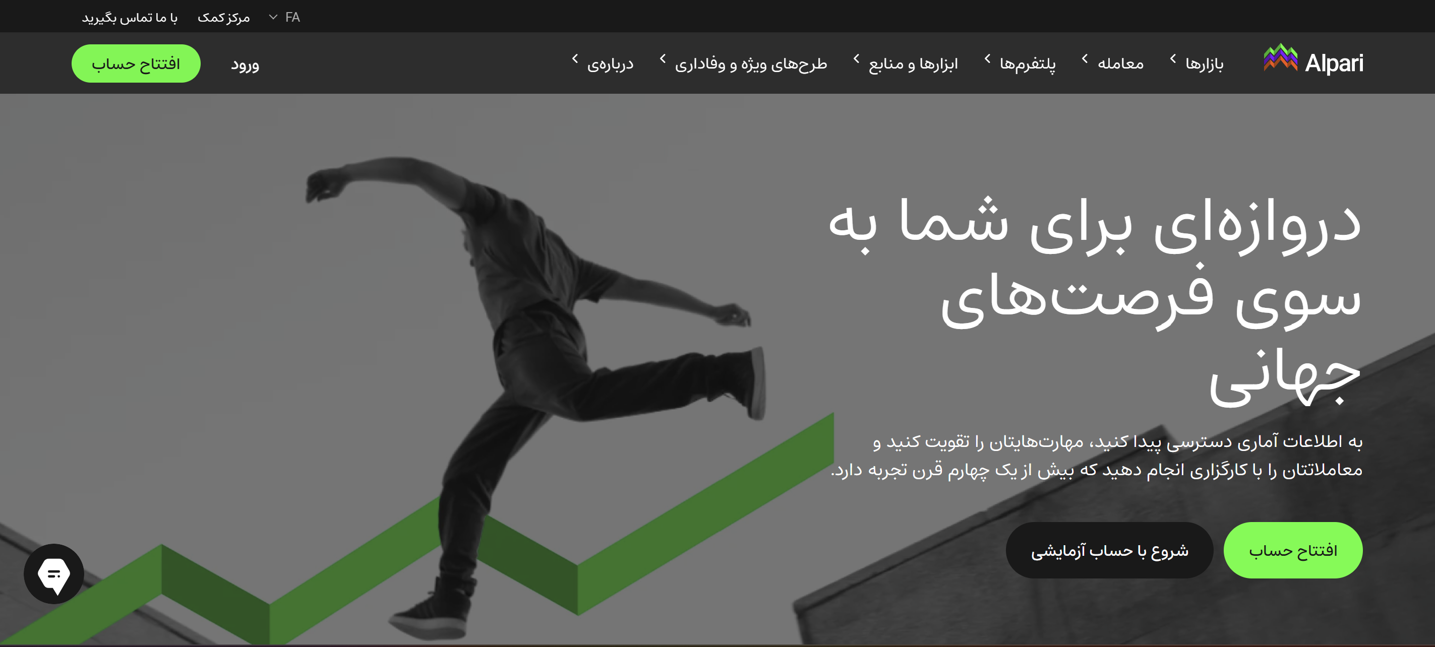 صفحه اصلی ، سایت آلپاری ALPARI